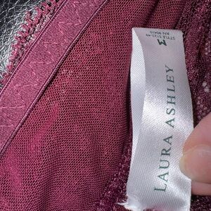 Laura Ashley Deep Red Lace Dress